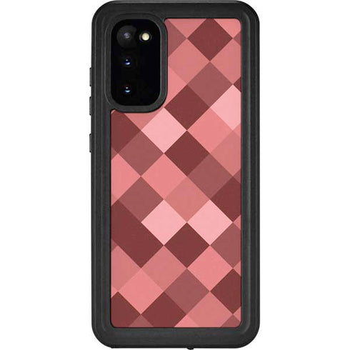Autumn Red Geometric Galaxy S20 Waterproof Case