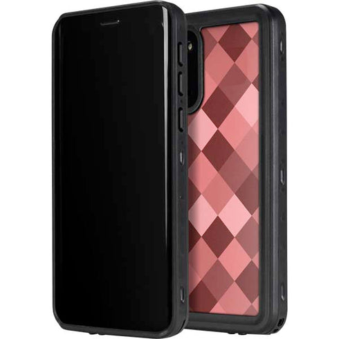 Autumn Red Geometric Galaxy S20 Waterproof Case