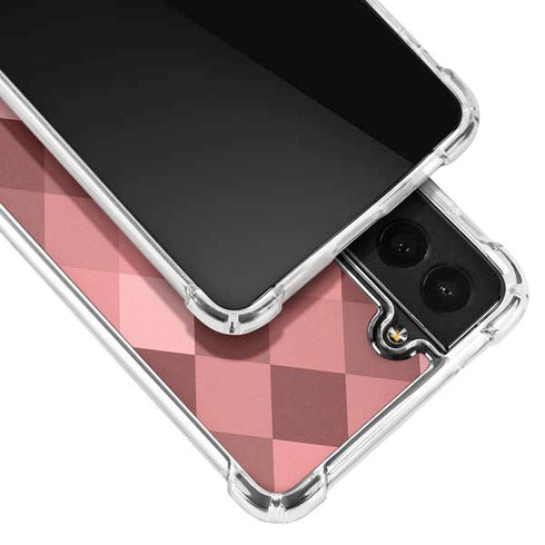 Autumn Red Geometric Galaxy S21 FE Clear Case