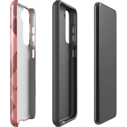 Autumn Red Geometric Galaxy S21 FE Pro Case