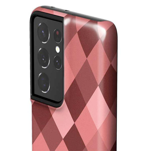 Autumn Red Geometric Galaxy S21 Ultra 5G Pro Case