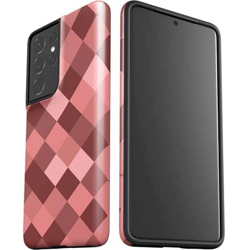 Autumn Red Geometric Galaxy S21 Ultra 5G Pro Case