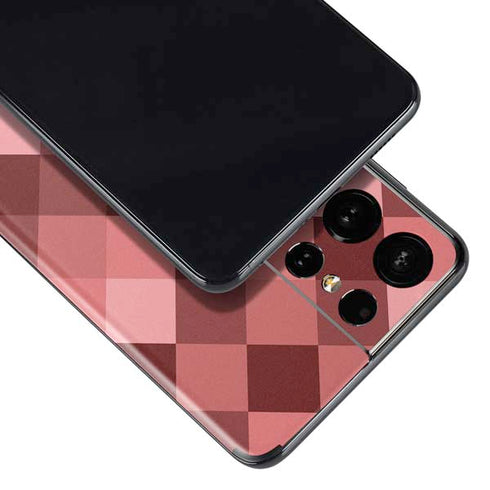 Autumn Red Geometric Galaxy S21 Ultra 5G Skin