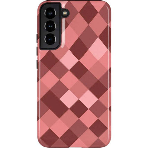 Autumn Red Geometric Galaxy S22 Plus Pro Case