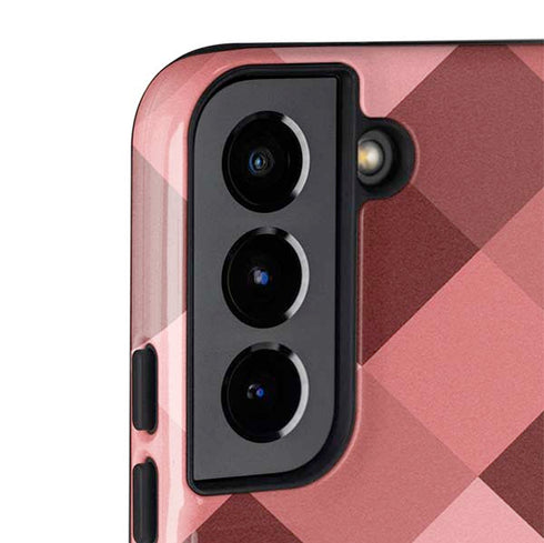 Autumn Red Geometric Galaxy S22 Plus Pro Case