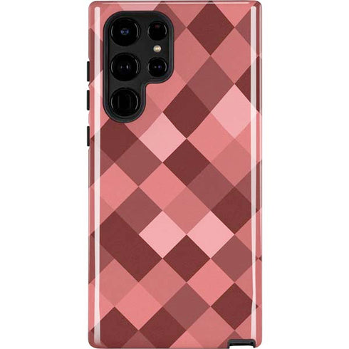 Autumn Red Geometric Galaxy S22 Ultra Pro Case