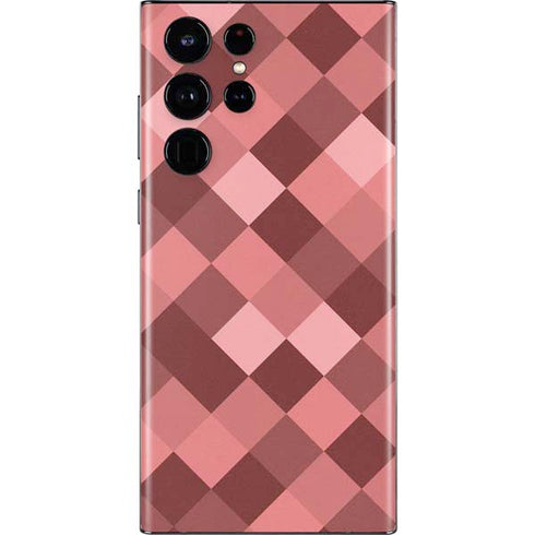 Autumn Red Geometric Galaxy S22 Ultra Skin