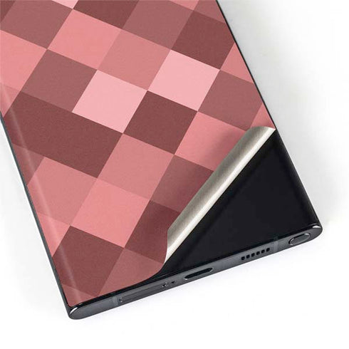 Autumn Red Geometric Galaxy S22 Ultra Skin