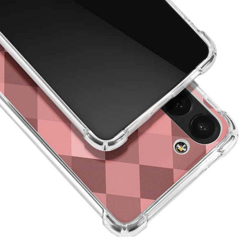 Autumn Red Geometric Galaxy S23 Plus Clear Case