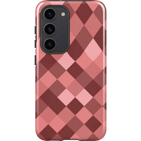 Autumn Red Geometric Galaxy S23 Pro Case