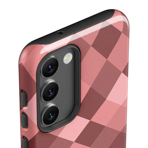 Autumn Red Geometric Galaxy S23 Pro Case