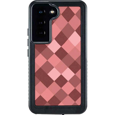 Autumn Red Geometric Galaxy S23 Waterproof Case
