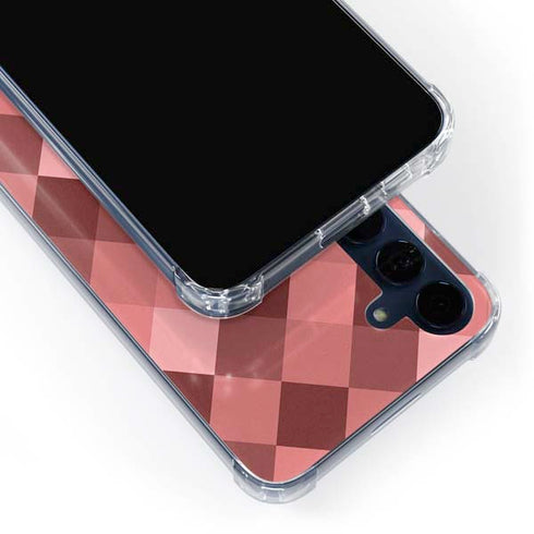 Autumn Red Geometric Galaxy S24 Clear Case