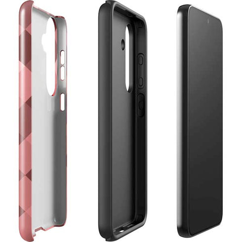 Autumn Red Geometric Galaxy S24 Plus Impact Case