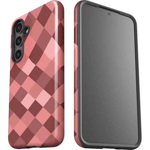 Autumn Red Geometric Galaxy S24 Plus Impact Case