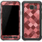 Autumn Red Geometric Galaxy S7 Active Skin
