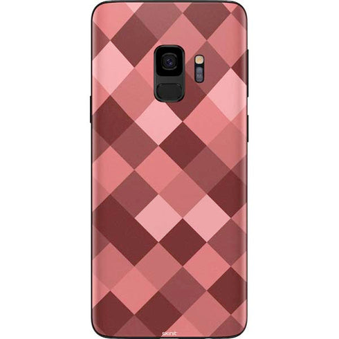 Autumn Red Geometric Galaxy S9 Skin