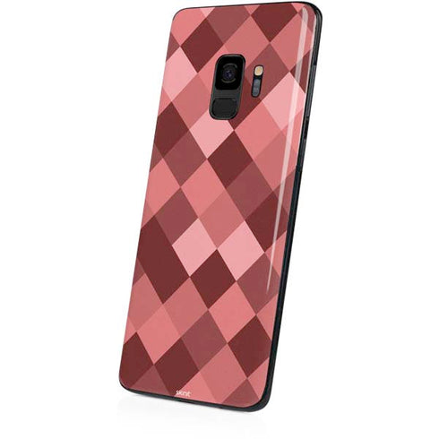 Autumn Red Geometric Galaxy S9 Skin