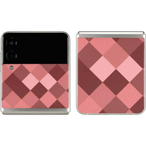Autumn Red Geometric Galaxy Z Flip3 5G Skin