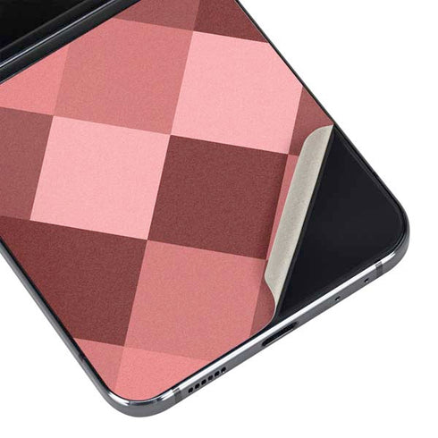 Autumn Red Geometric Galaxy Z Flip5 5G Skin