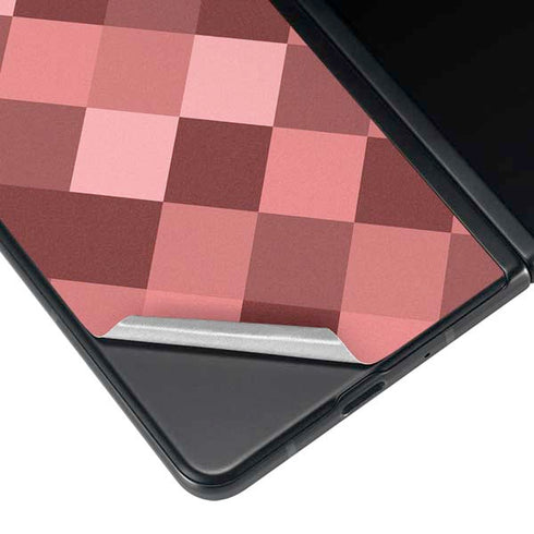 Autumn Red Geometric Galaxy Z Fold4 5G Skin