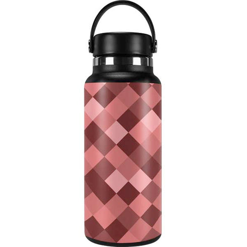 Autumn Red Geometric Hydro Flask 32oz Wide Mouth Skin