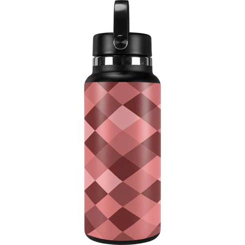 Autumn Red Geometric Hydro Flask 32oz Wide Mouth Skin