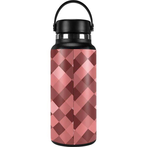 Autumn Red Geometric Hydro Flask 32oz Wide Mouth Skin