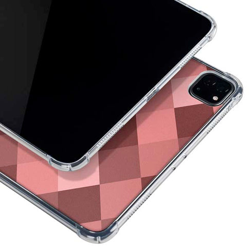 Autumn Red Geometric iPad Pro 12.9in (2020) Clear Case