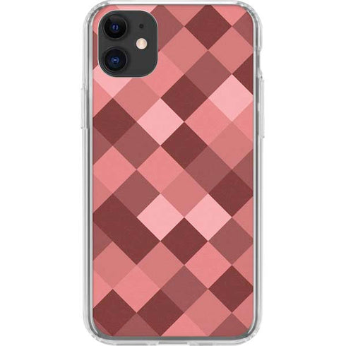 Autumn Red Geometric iPhone 11 Clear Case