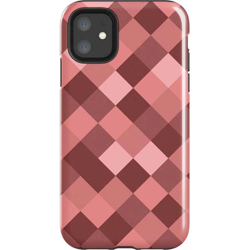 Autumn Red Geometric iPhone 11 Impact Case