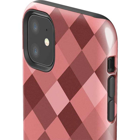 Autumn Red Geometric iPhone 11 Impact Case