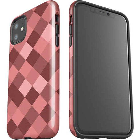 Autumn Red Geometric iPhone 11 Impact Case