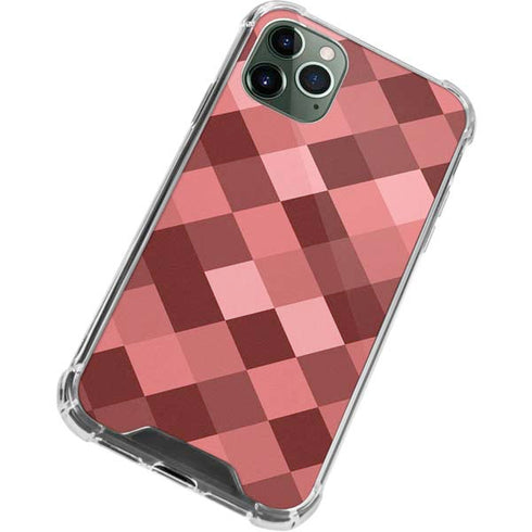 Autumn Red Geometric iPhone 11 Pro Max Clear Case