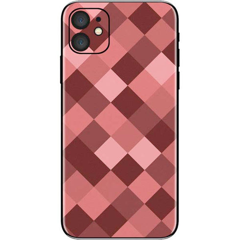 Autumn Red Geometric iPhone 11 Skin