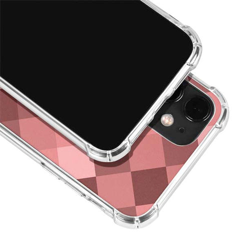 Autumn Red Geometric iPhone 12 Clear Case