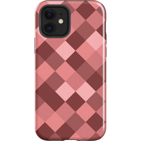 Autumn Red Geometric iPhone 12 Impact Case