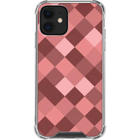 Autumn Red Geometric iPhone 12 Mini Clear Case
