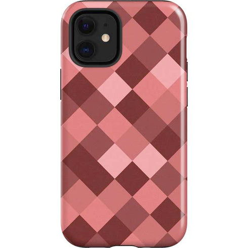 Autumn Red Geometric iPhone 12 Mini Impact Case