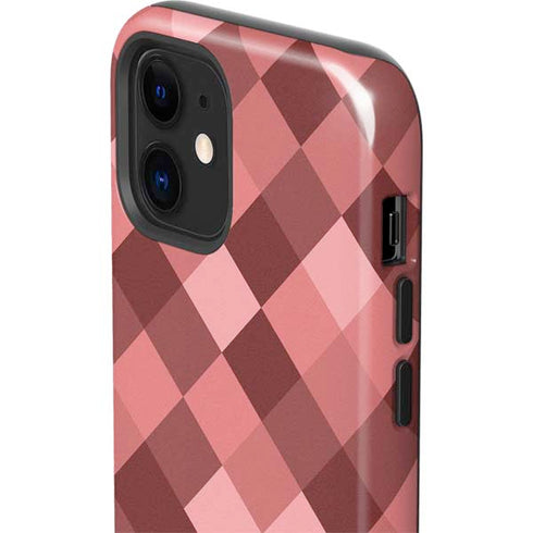 Autumn Red Geometric iPhone 12 Mini Impact Case