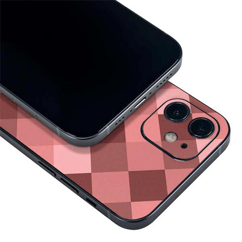 Autumn Red Geometric iPhone 12 Mini Skin