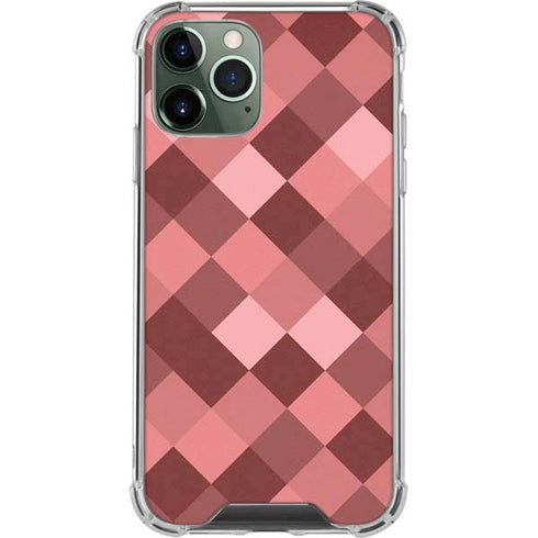 Autumn Red Geometric iPhone 12 Pro Clear Case