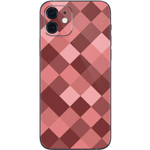Autumn Red Geometric iPhone 12 Skin