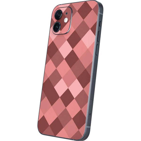 Autumn Red Geometric iPhone 12 Skin