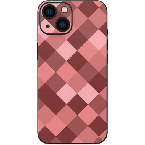 Autumn Red Geometric iPhone 13 Mini Skin