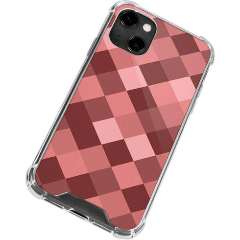Autumn Red Geometric iPhone 14 Clear Case