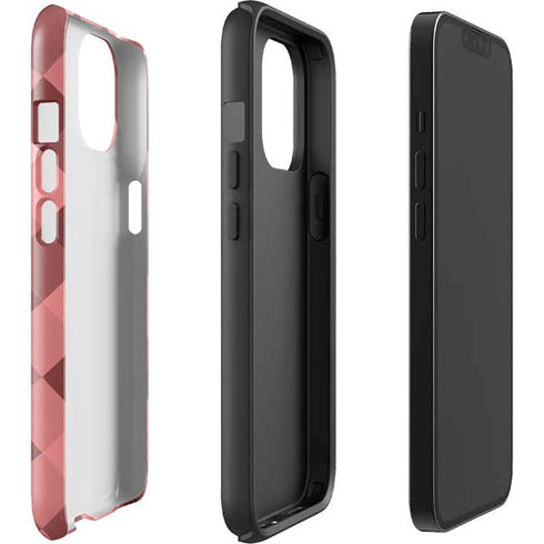Autumn Red Geometric iPhone 14 Plus Impact Case