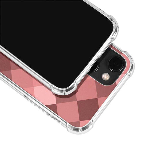 Autumn Red Geometric iPhone 14 Plus Clear Case