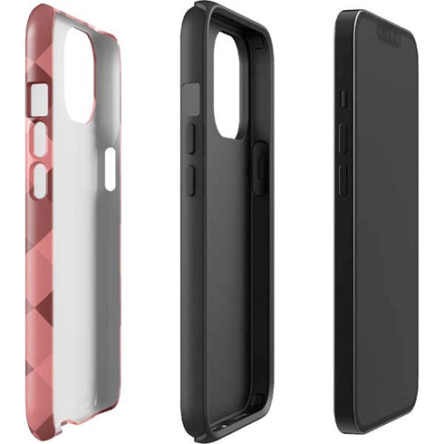 Autumn Red Geometric iPhone 14 Impact Case