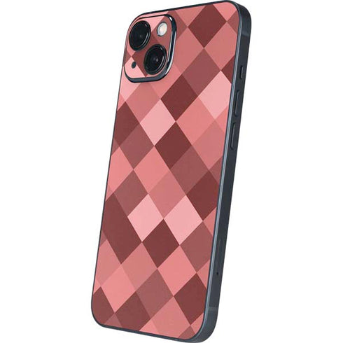 Autumn Red Geometric iPhone 14 Plus Skin